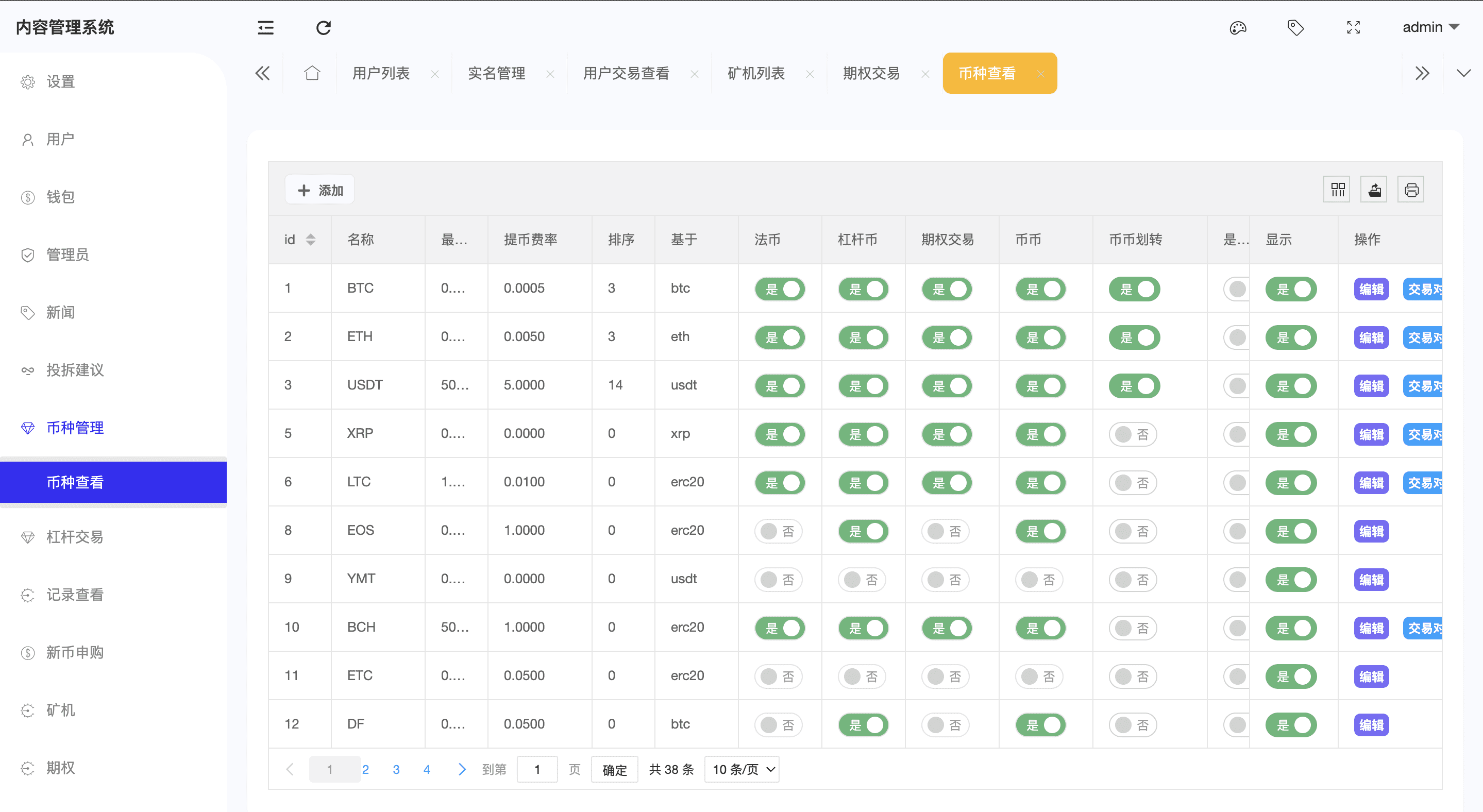 全新UI设计交易所源码 币币 合约 期权 IEO NFT 锁仓挖矿 投资理财 区块链源码插图6