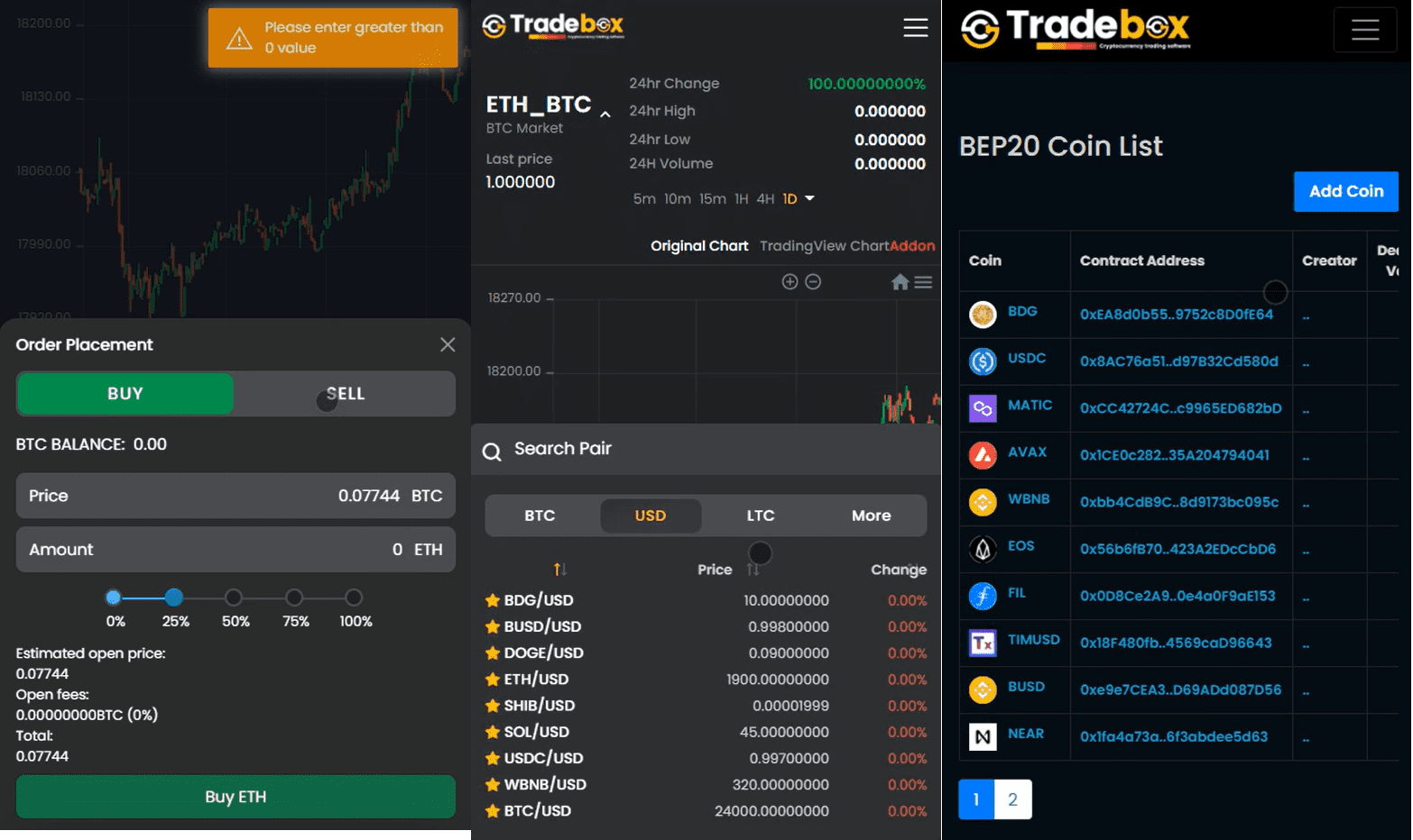 【独家资源】Tradebox去中心化交易/加密货币交易平台/自适应/正版程序/带视频搭建教程插图