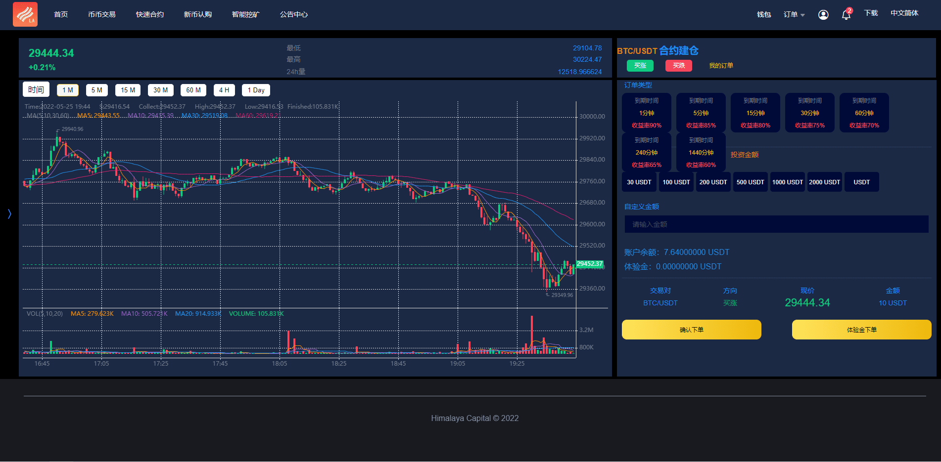 二开优化版区块链交易所/时间盘矿机系统/智能挖矿/币币合约交易插图5