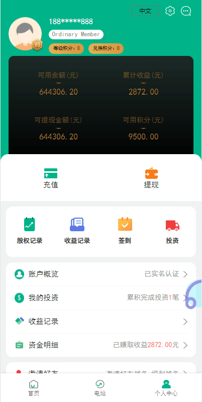 海外光伏电站投资理财系统/多语言项目投资源码插图5